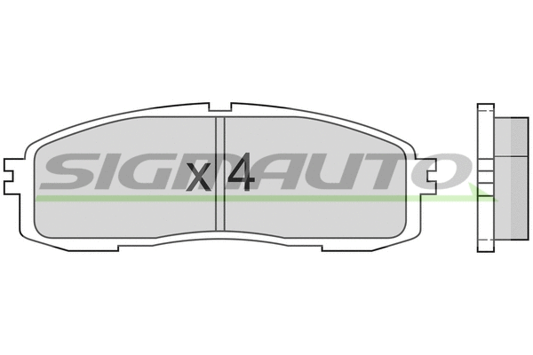 Brake Pad Set, disc brake (SPA362)