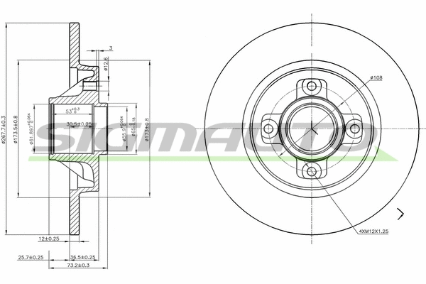 Brake Disc (DBB791S)