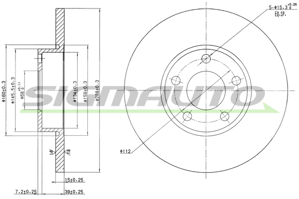 Brake Disc (DBA324S)