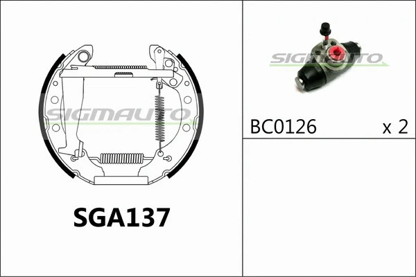 Brake Shoe Set (SGA137)