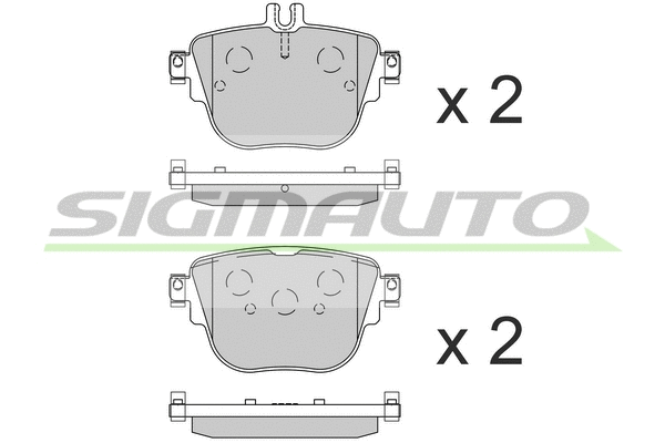 Brake Pad Set, disc brake (SPB859)