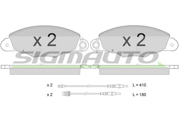 Brake Pad Set, disc brake (SPA930)