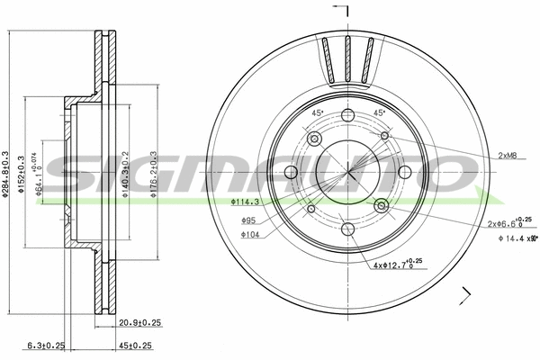 Brake Disc (DBA201V)