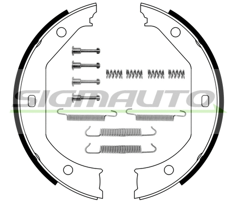 Brake Shoe Set, parking brake (SFA080-1)
