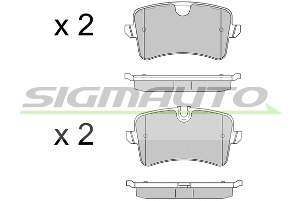 Brake Pad Set, disc brake (SPB502)