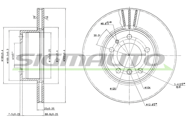 Brake Disc (DBA211V)
