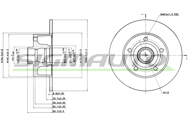 Brake Disc (DBA830S)
