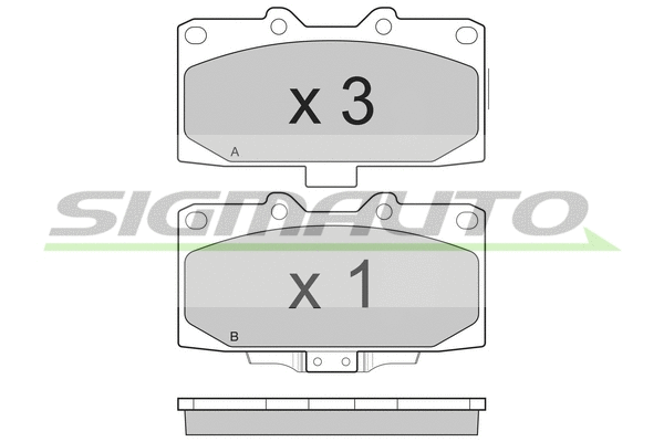 Brake Pad Set, disc brake (SPB271)