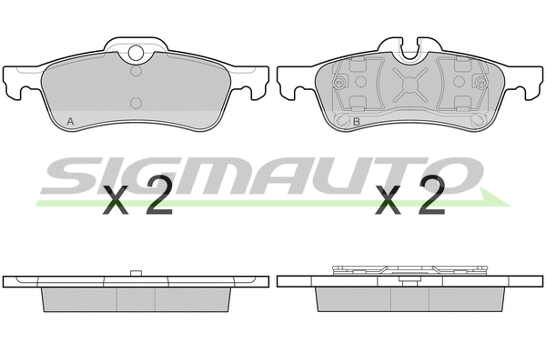 Brake Pad Set, disc brake (SPB075)