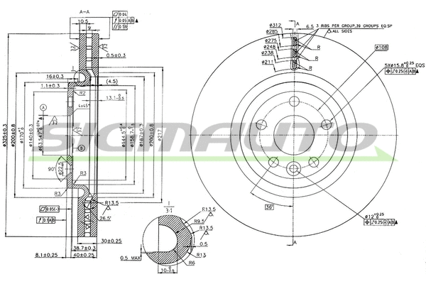 Brake Disc (DBC431V)