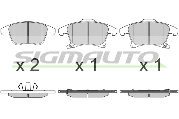 Brake Pad Set, disc brake (SPB655)