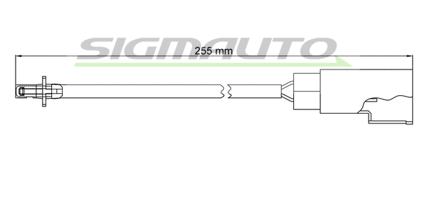 Warning Contact, brake pad wear (WI0400)