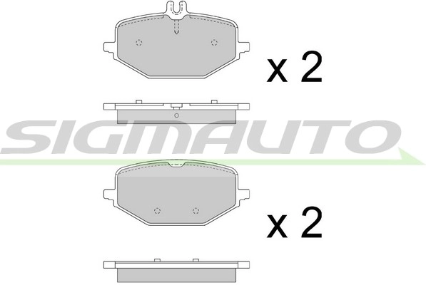 Brake Pad Set, disc brake (SPB884)