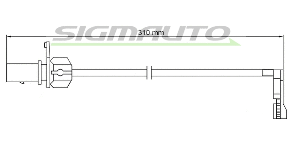 Warning Contact, brake pad wear (WI0954)