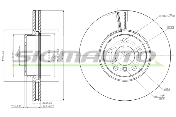 Brake Disc (DBB713V)