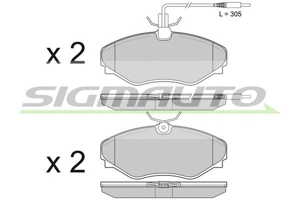 Brake Pad Set, disc brake (SPB510)