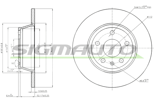 Brake Disc (DBB848S)
