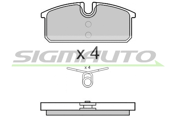 Brake Pad Set, disc brake (SPB542)