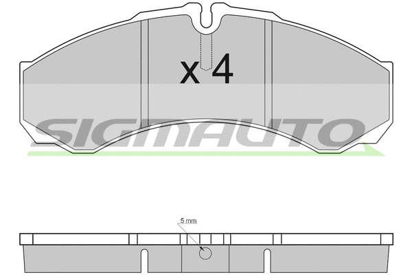 Brake Pad Set, disc brake (SPA925TR)