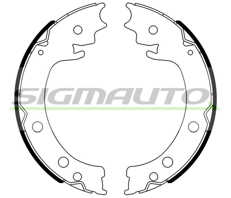 Brake Shoe Set, parking brake (SFA908)