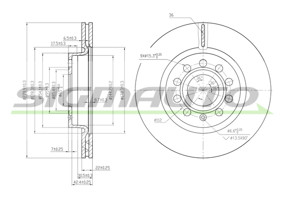 Brake Disc (DBB223V)