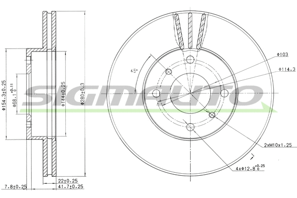 Brake Disc (DBA959V)