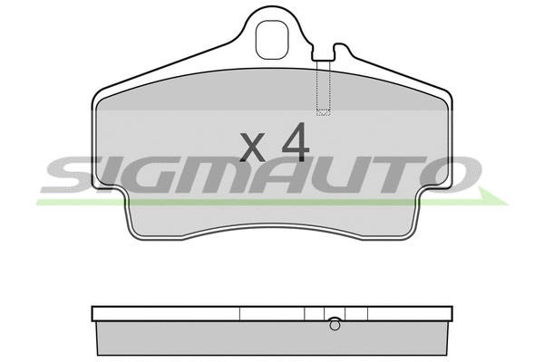Brake Pad Set, disc brake (SPB176)