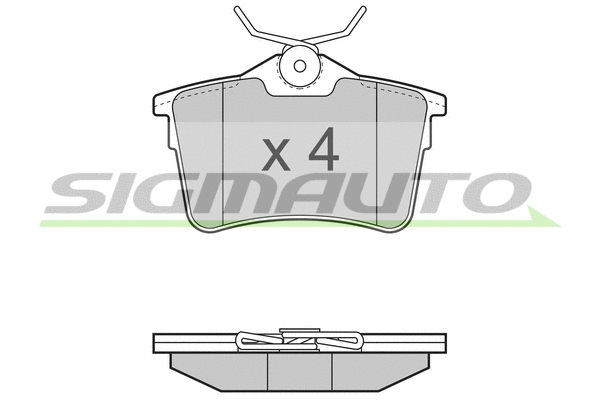 Brake Pad Set, disc brake (SPB386)