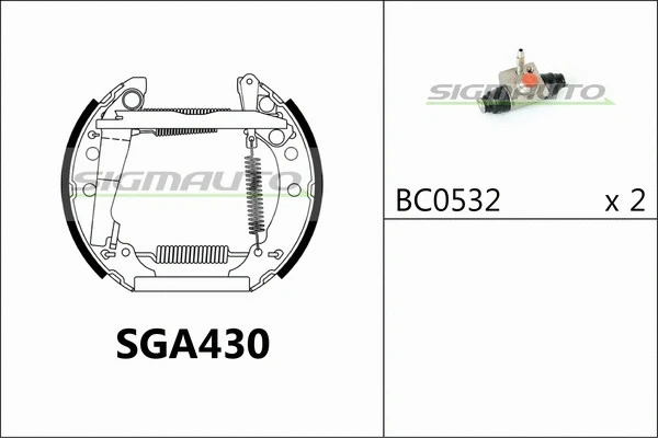 Brake Shoe Set (SGA430)