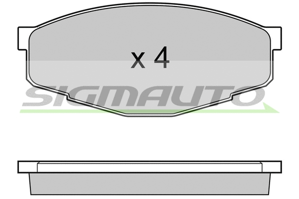 Brake Pad Set, disc brake (SPA232)
