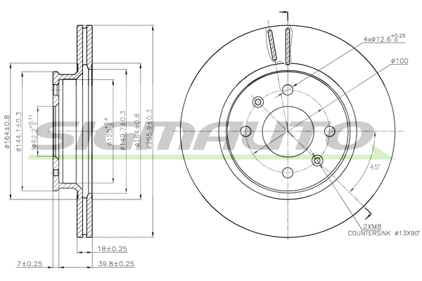 Brake Disc (DBB840V)