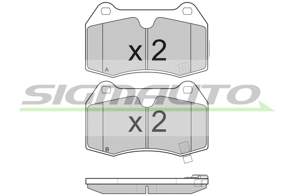 Brake Pad Set, disc brake (SPB165)