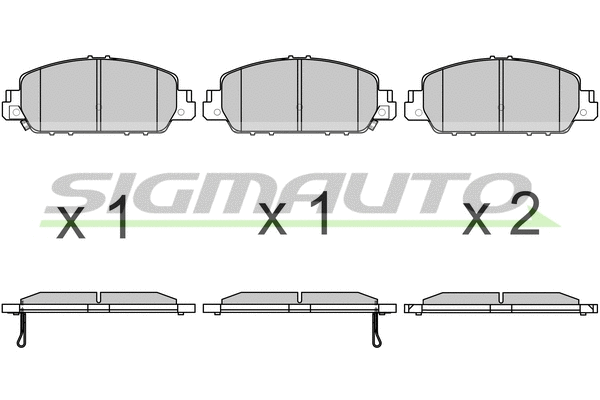 Brake Pad Set, disc brake (SPB673)