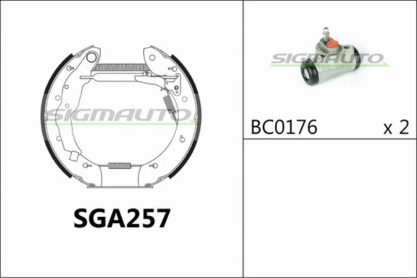 Brake Shoe Set (SGA257)