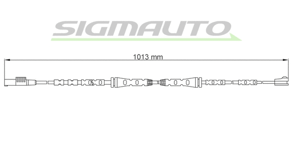 Warning Contact, brake pad wear (WI0736)