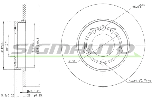 Brake Disc (DBB155S)