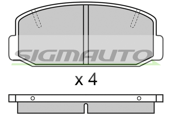 Brake Pad Set, disc brake (SPA223)