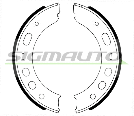 Brake Shoe Set, parking brake (SFA399A)