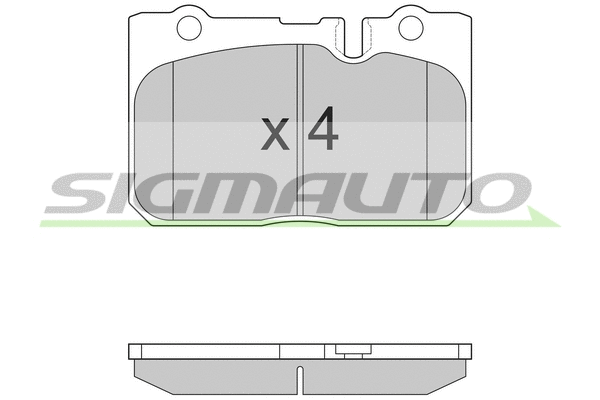 Brake Pad Set, disc brake (SPA858)