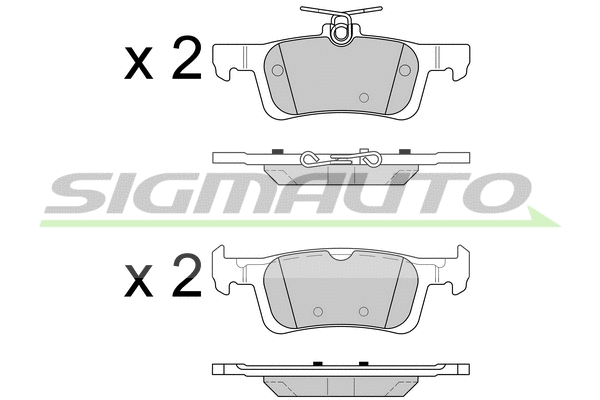 Brake Pad Set, disc brake (SPB602)