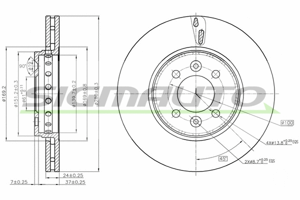 Brake Disc (DBC350V)