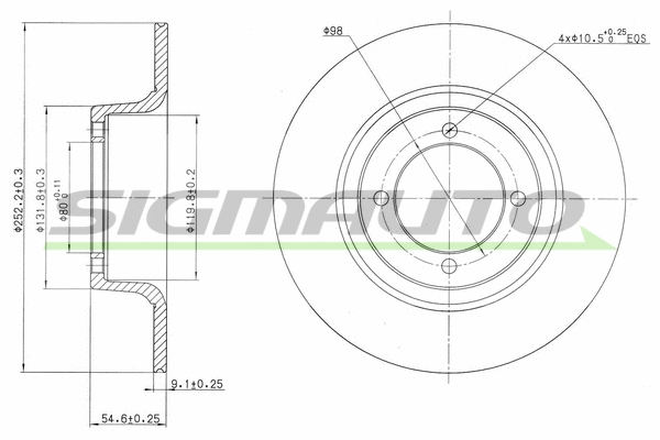 Brake Disc (DBA274S)