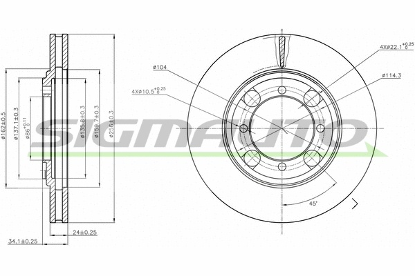 Brake Disc (DBA691V)