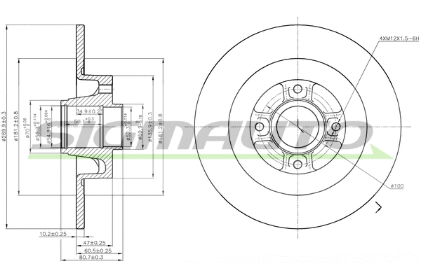 Brake Disc (DBB443S)