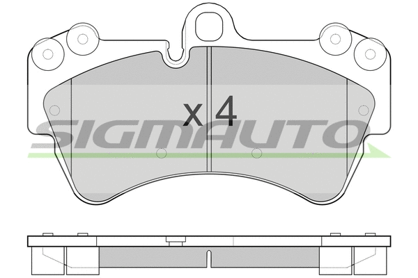 Brake Pad Set, disc brake (SPB099)