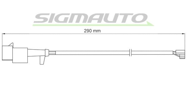 Warning Contact, brake pad wear (WI0713)