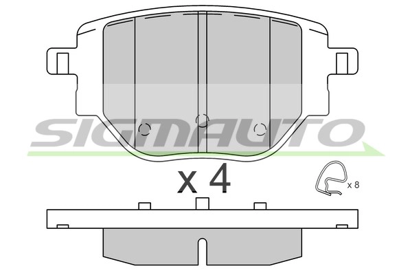 Brake Pad Set, disc brake (SPB917)