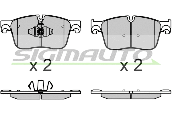 Brake Pad Set, disc brake (SPB697)
