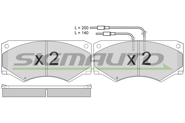 Brake Pad Set, disc brake (SPA416)