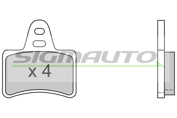 Brake Pad Set, disc brake (SPA356)